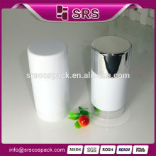 Round Shape ABS Plastic Cosmetic Packaging Containers And 30g 50g 75g White Deodorant Stick
